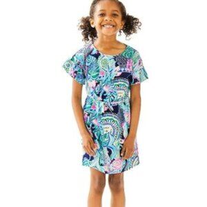 Lilly Pulitzer Girls Stasia Dress in Multi Looking Sharp M (6-7) NWOT